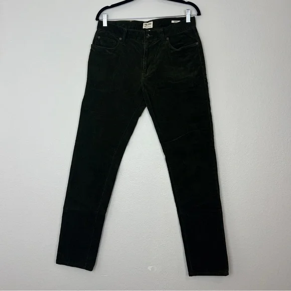 TODD SNYDER | Men’s Slim Fit Green Corduroy Pants Olive Stretch 30x32 - Picture 3 of 13